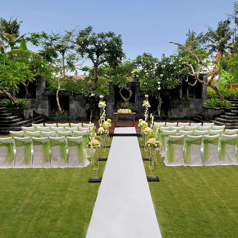 Romantic White Wedding Carpet  - Aisle Runner White ulasan dan harga