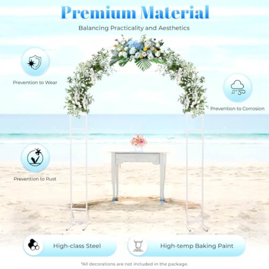 7.2ft metal wedding arch with  - Wedding Balloon Arch ulasan dan harga