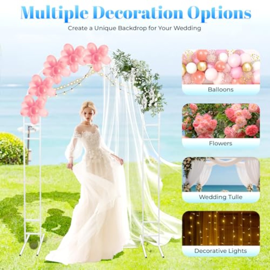 7.2ft metal wedding arch with  - Wedding Balloon Arch ulasan dan harga