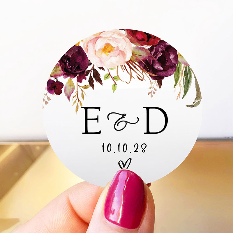 Personalized Floral Monogram W - Wedding Envelopes ulasan dan harga
