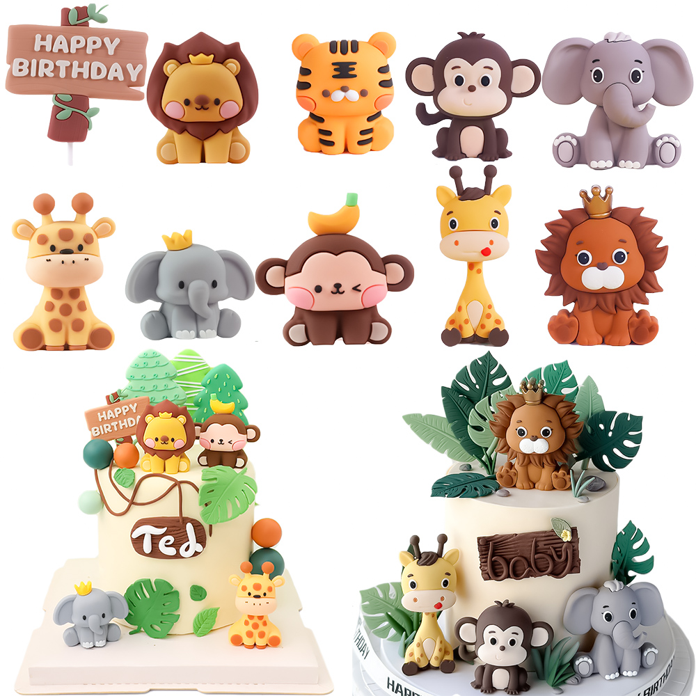 Jungle Animals Birthday Cake T - Wedding Zoo ulasan dan harga