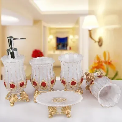 Bathroom Accessories Five-piec - Wedding Bathroom Supply Kit ulasan dan harga