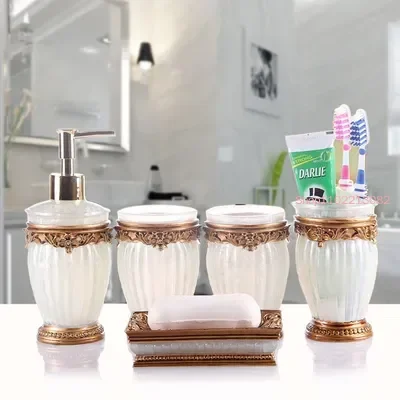 Bathroom Accessories Five-piec - Wedding Bathroom Supply Kit ulasan dan harga
