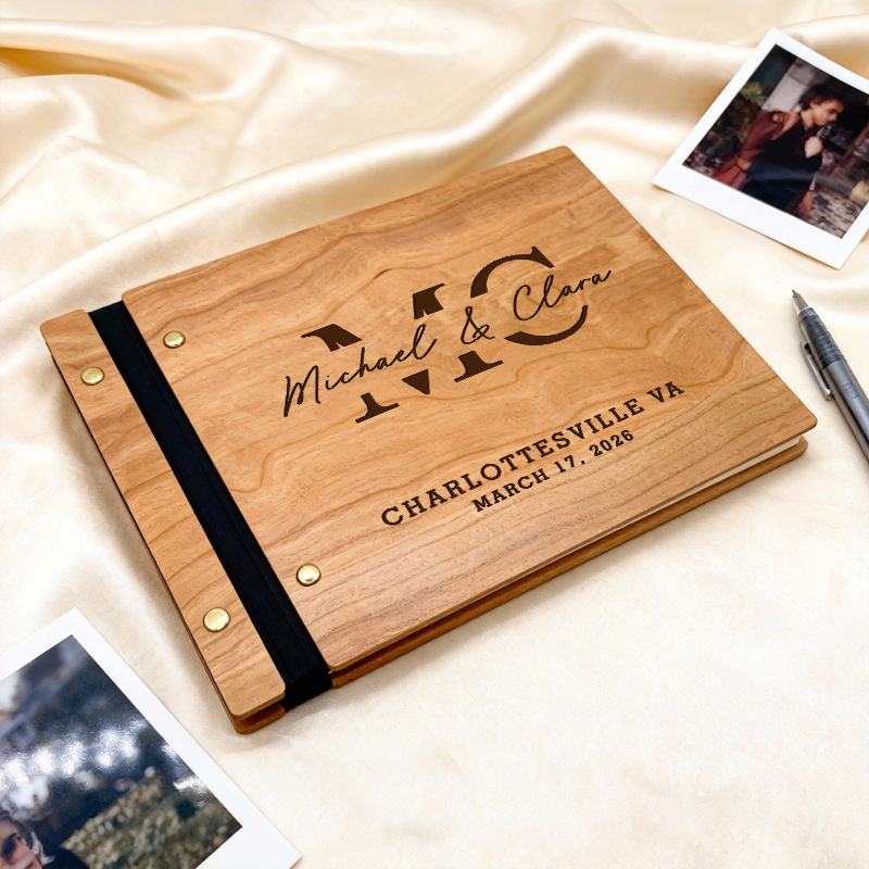 Personalized Wedding Guest Boo - Personalized Guest Book ulasan dan harga