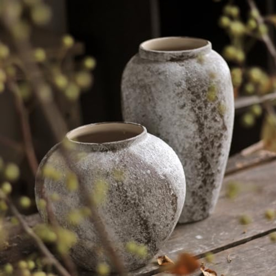Rustic Ceramic Tall Floor Vase - Centerpiece Vase Tall ulasan dan harga