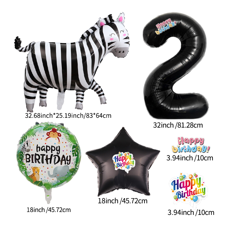 Animal Zebra Zoo Numbers 0-9 J - Wedding Zoo ulasan dan harga
