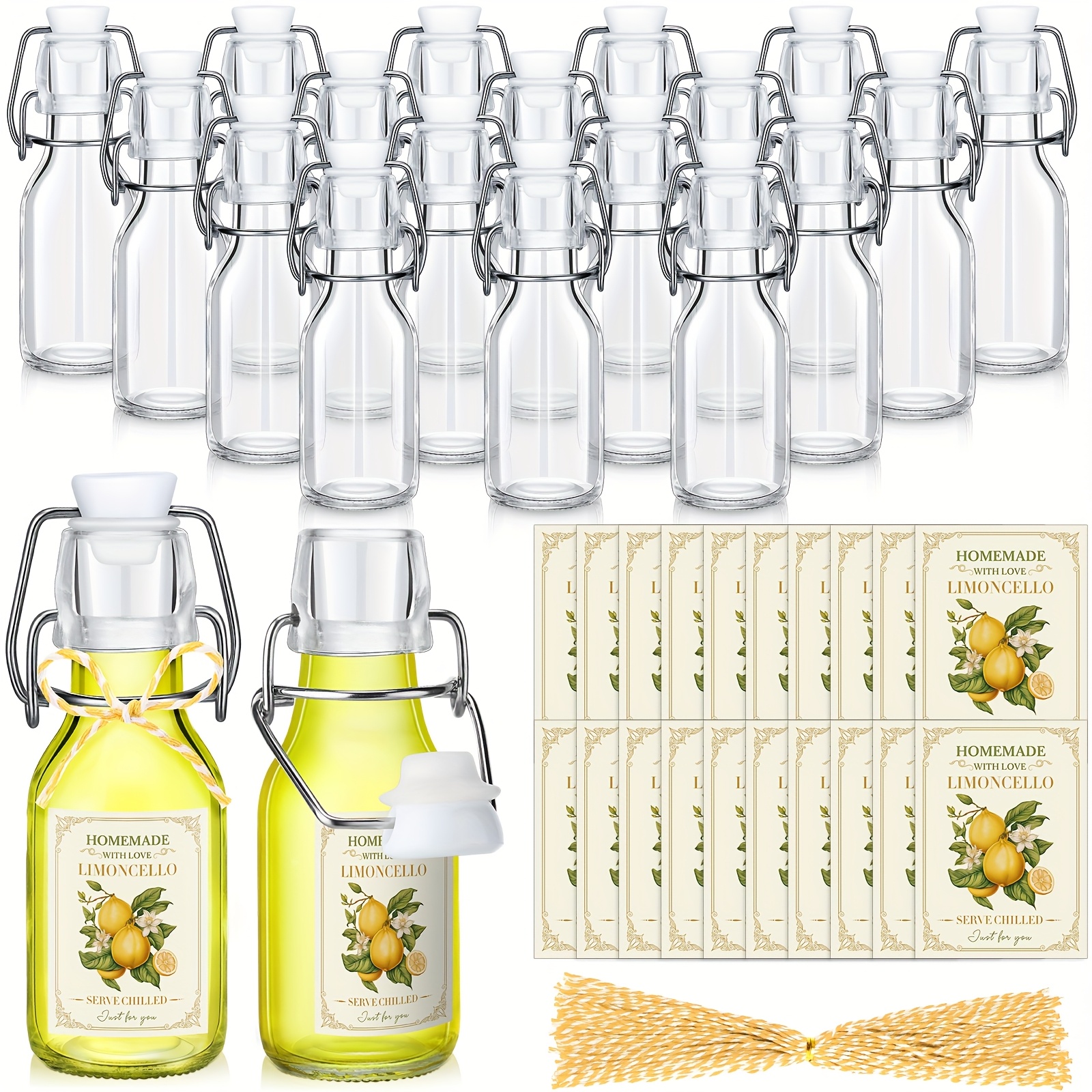 20 Sets (Bottles & Lids) 4oz C - Wedding Party Supply ulasan dan harga