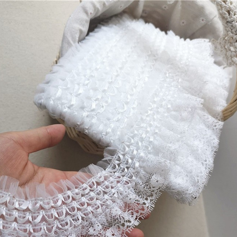 6.5CM Wide Exquisite White Emb - Wedding Water Supply ulasan dan harga