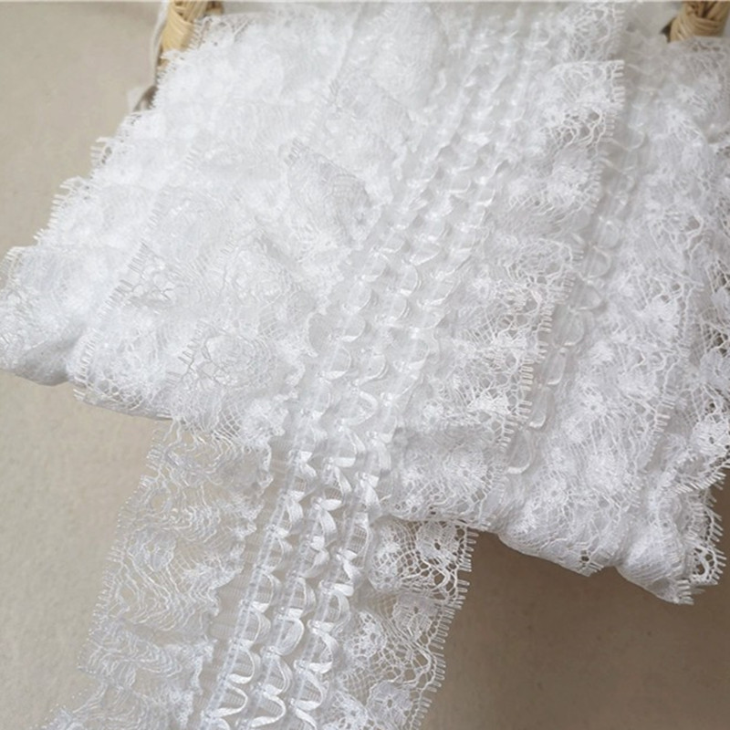 6.5CM Wide Exquisite White Emb - Wedding Water Supply ulasan dan harga