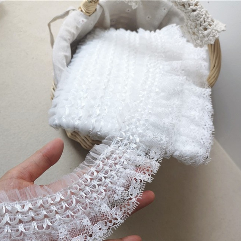 6.5CM Wide Exquisite White Emb - Wedding Water Supply ulasan dan harga