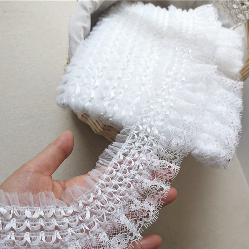 6.5CM Wide Exquisite White Emb - Wedding Water Supply ulasan dan harga