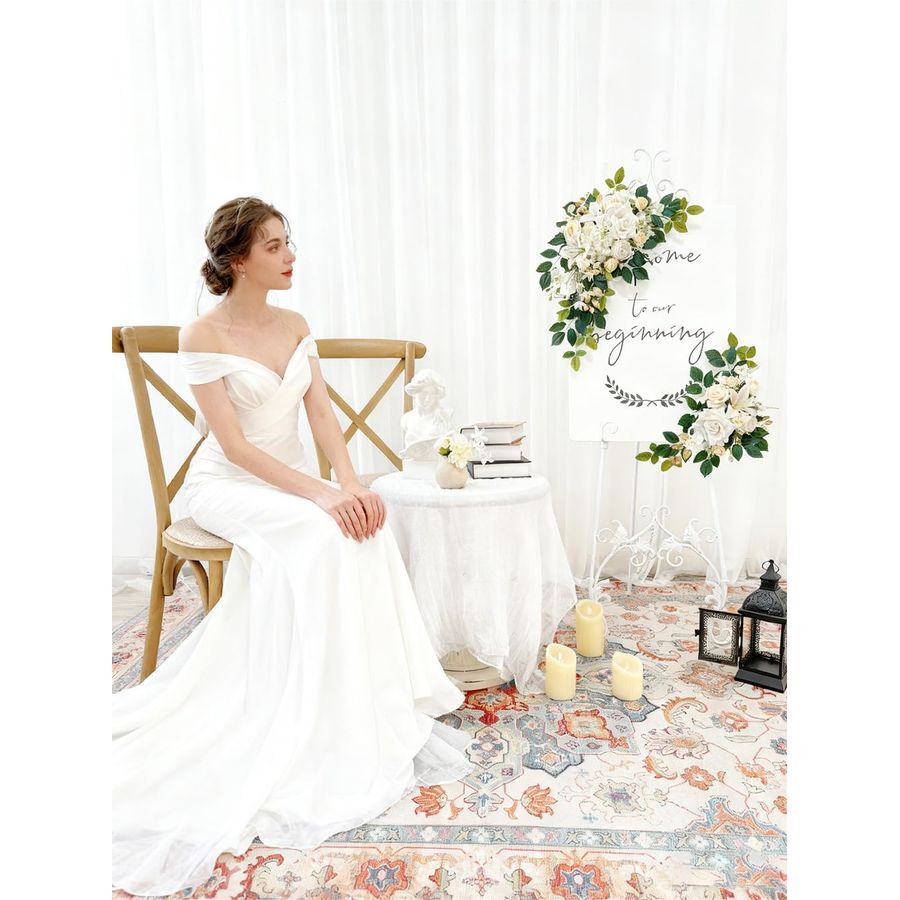 Pack of 2 Wedding Arch, Artifi - Wedding Arch Flower ulasan dan harga