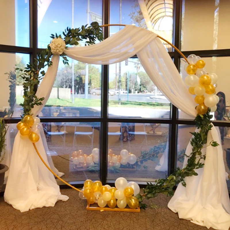 Wedding Arch Stand Round Metal - Wedding Balloon Arch ulasan dan harga