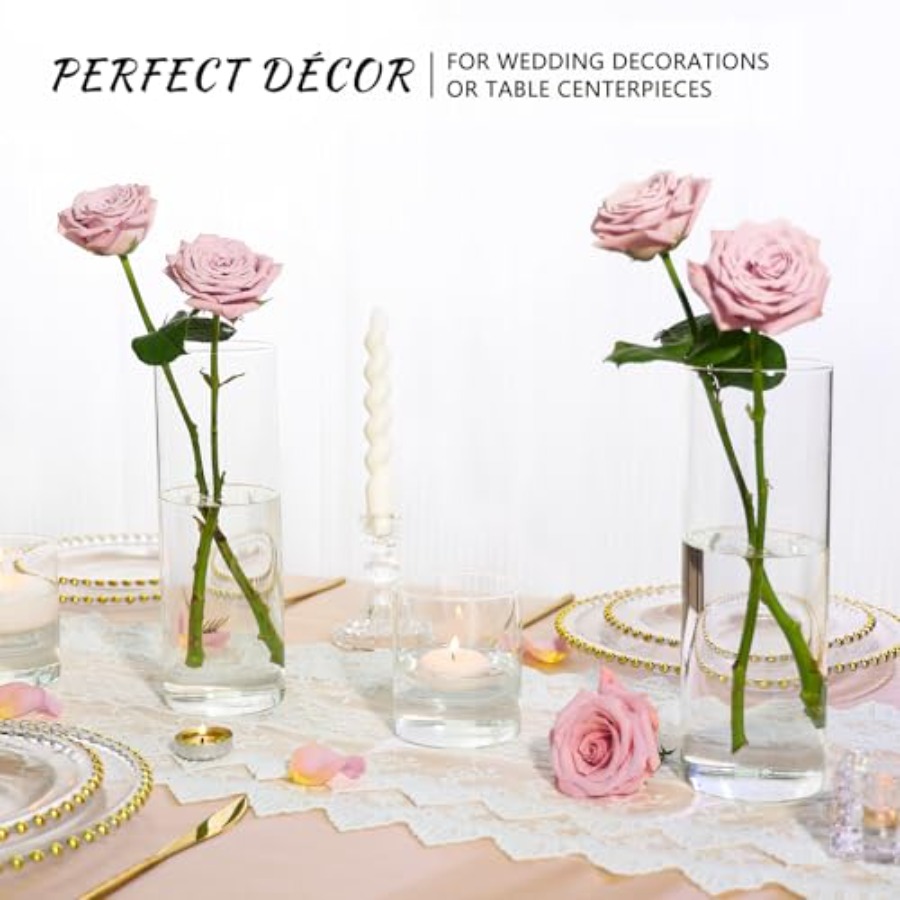Pcs Glass Cylinder Vase for Ce - Centerpiece Vase Tall ulasan dan harga