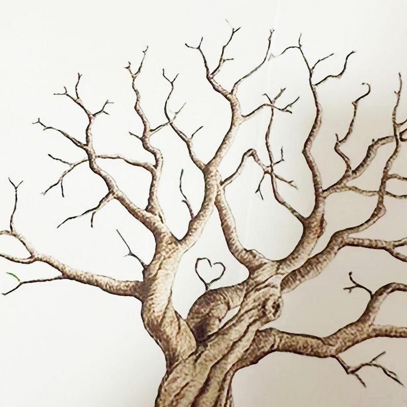 Wedding Fingerprint Tree Paint - Personalized Guest Book ulasan dan harga