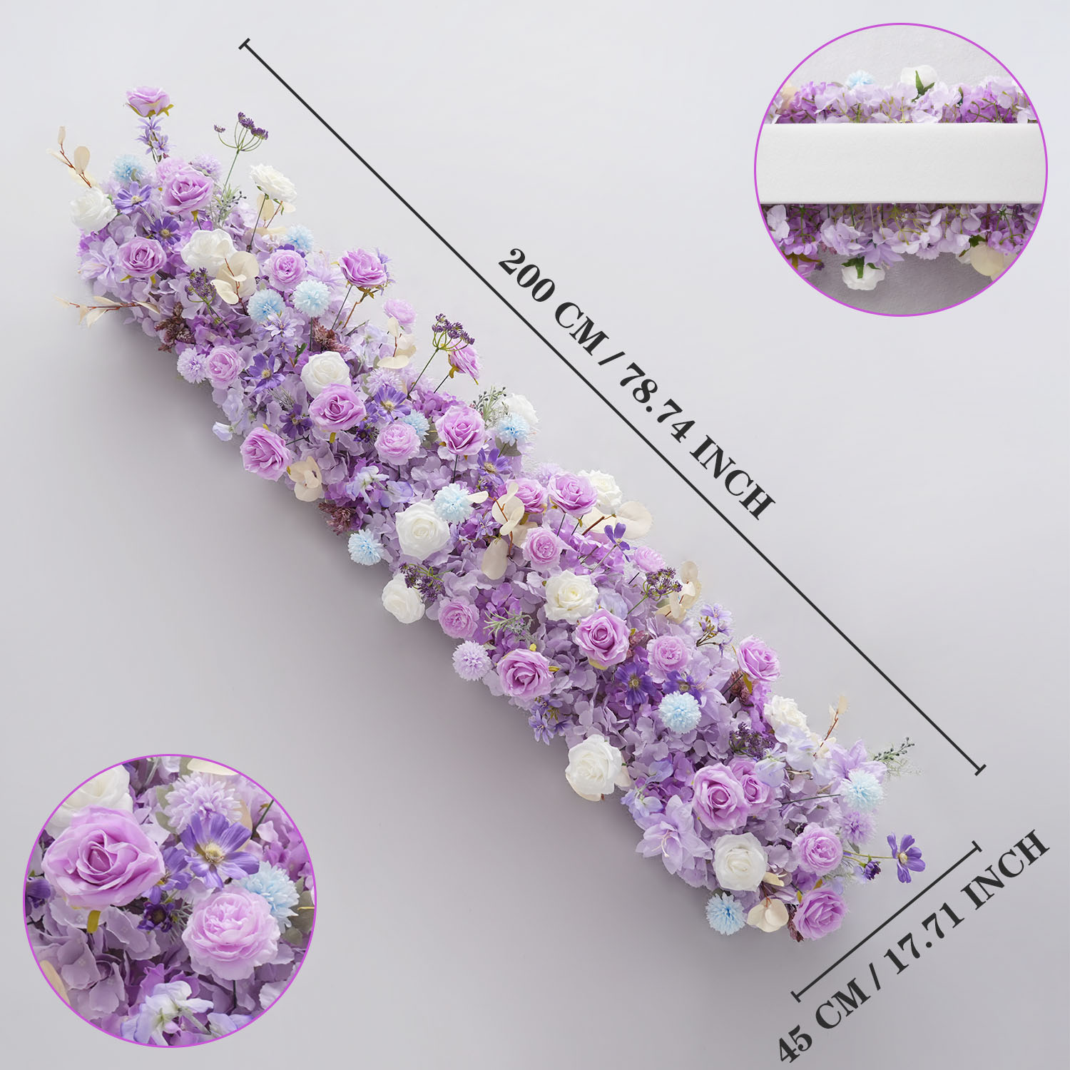 Uflower Purple Artificial Flow - Wedding Arch Flower ulasan dan harga