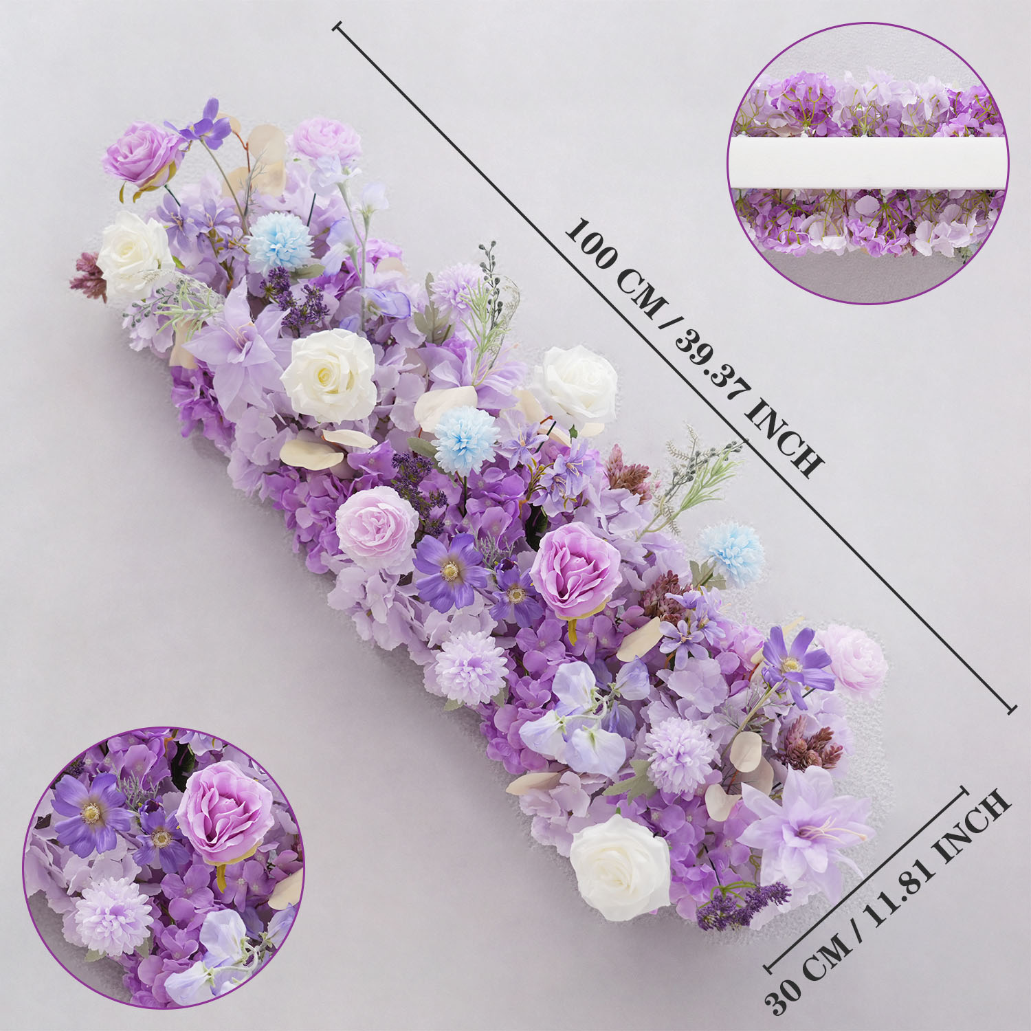 Uflower Purple Artificial Flow - Wedding Arch Flower ulasan dan harga