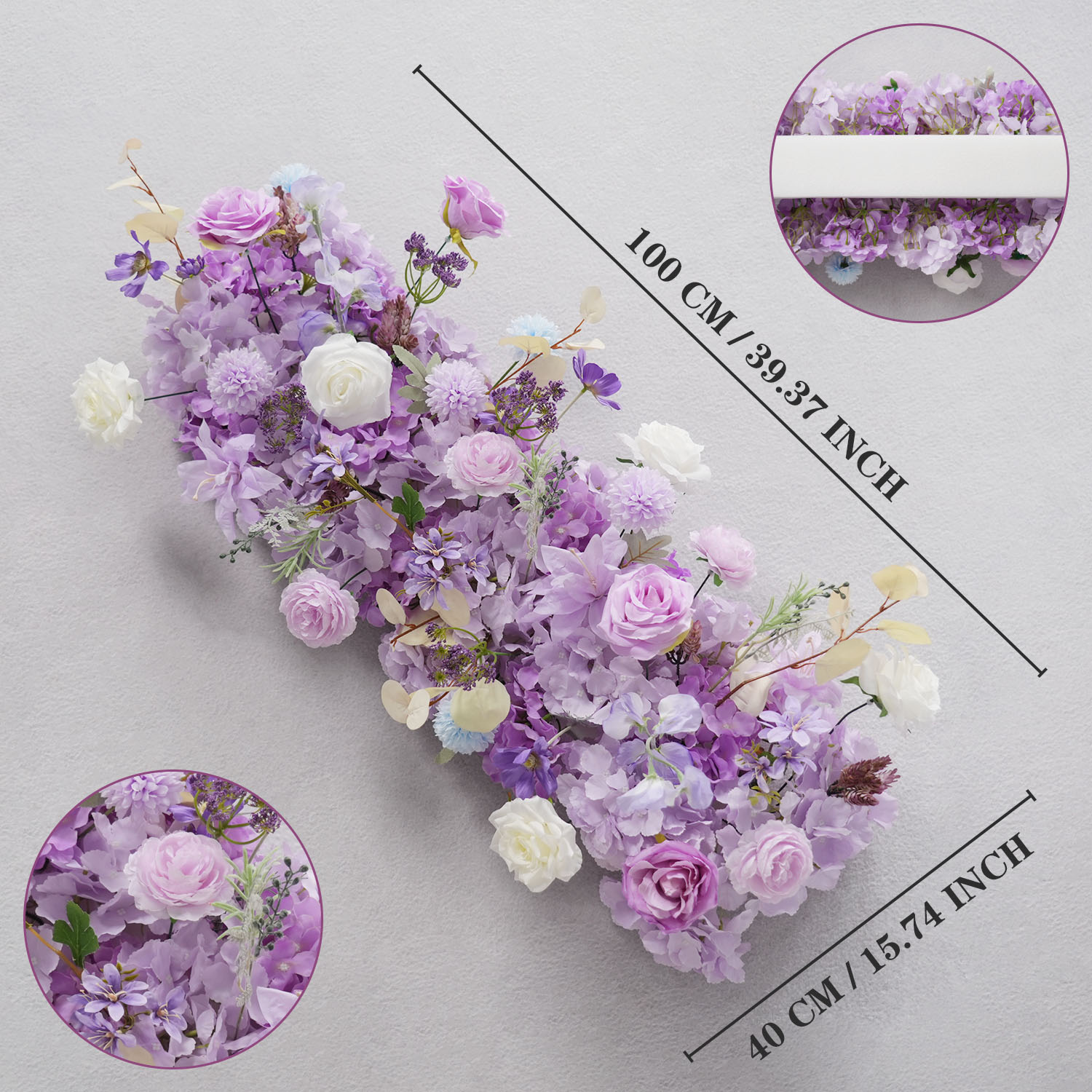 Uflower Purple Artificial Flow - Wedding Arch Flower ulasan dan harga