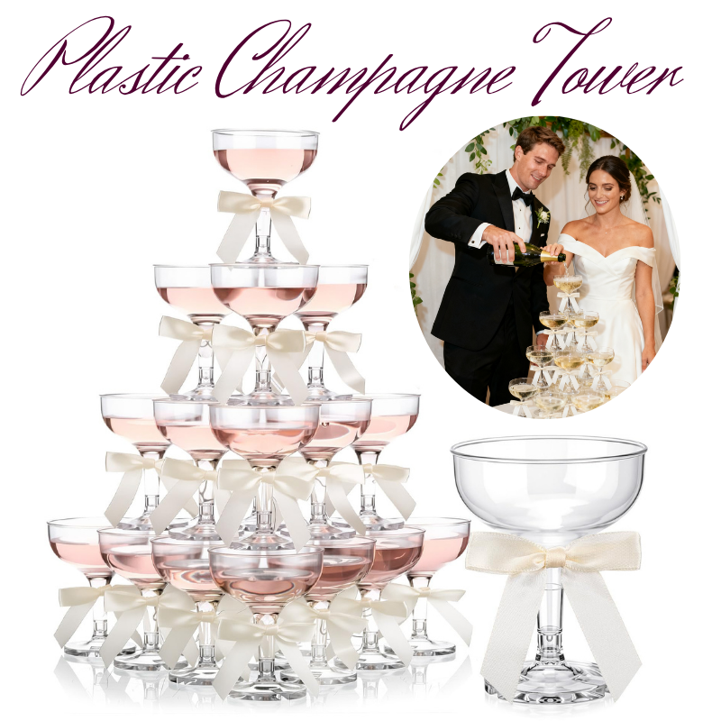 4-6Tier Acrylic Champagne Towe - Champagne Tower Set ulasan dan harga