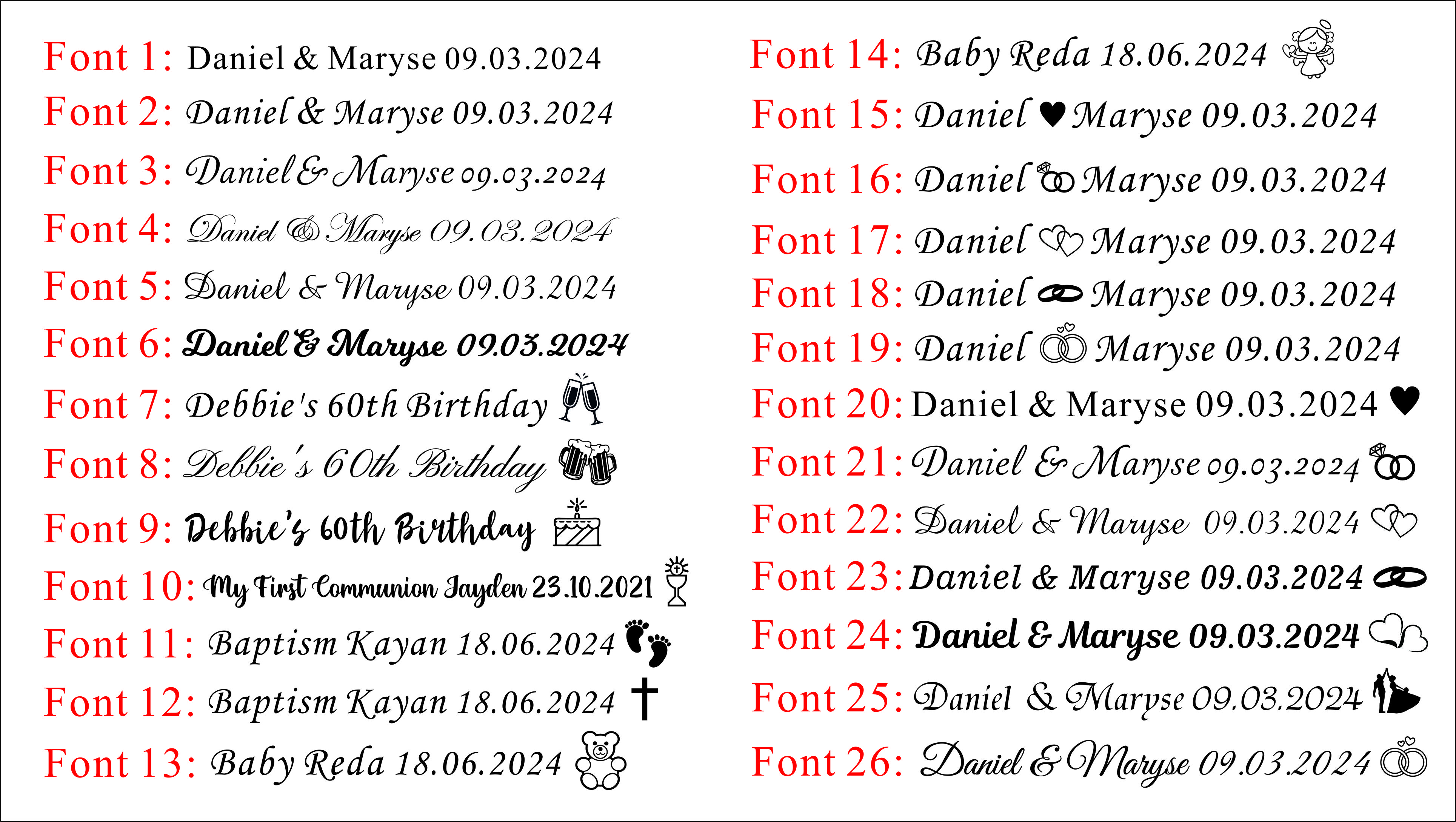30/50/100Pcs Personalized Rust - Wedding Qb ulasan dan harga