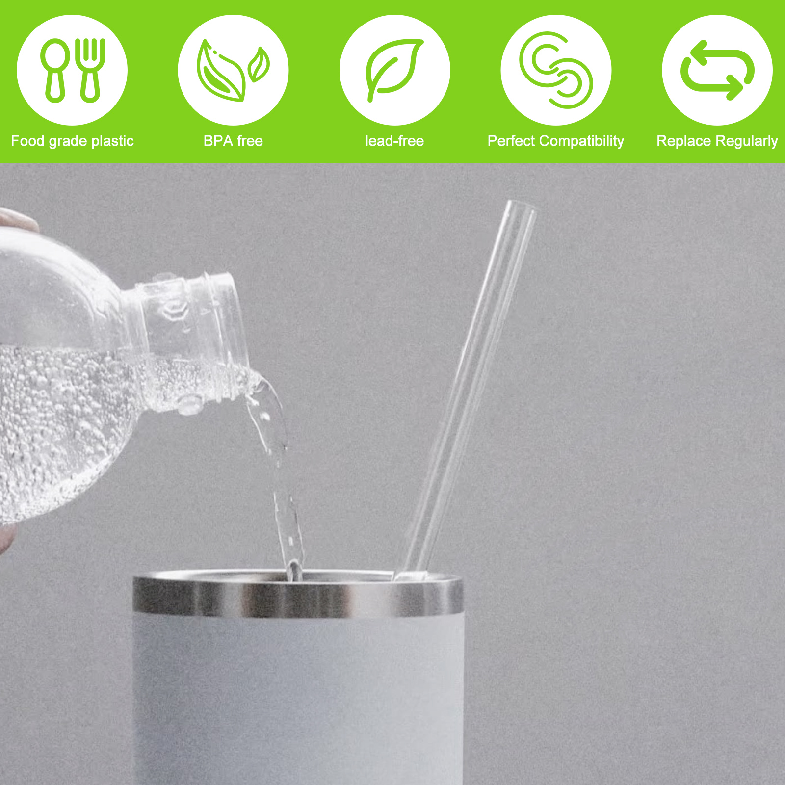 Drinking Straws Smoothie Drink - Wedding Water Supply ulasan dan harga