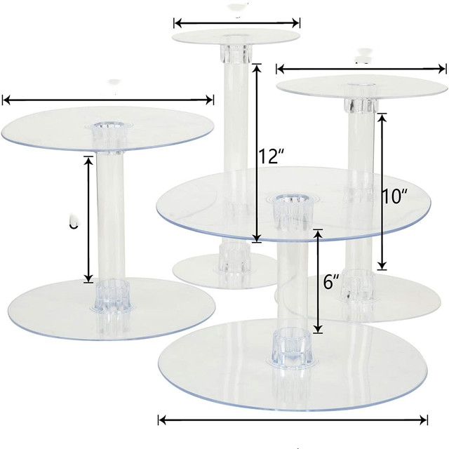 4pcs/set)Round Plinths Wedding - Wedding Qq ulasan dan harga