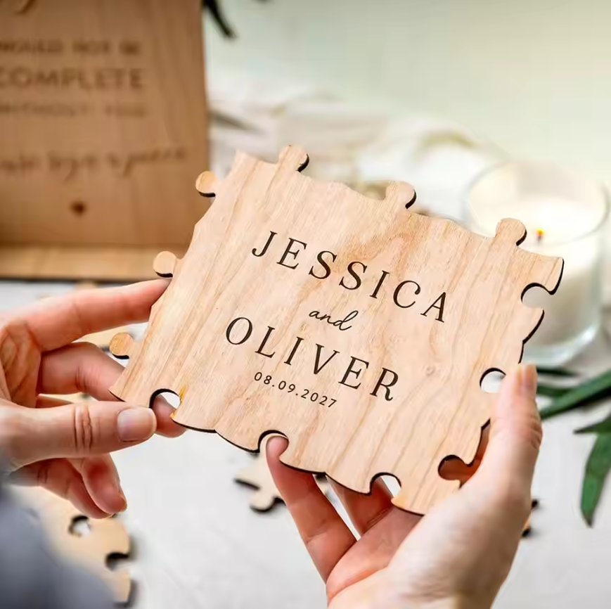 Rustic Wooden Personalized Wed - Personalized Guest Book ulasan dan harga