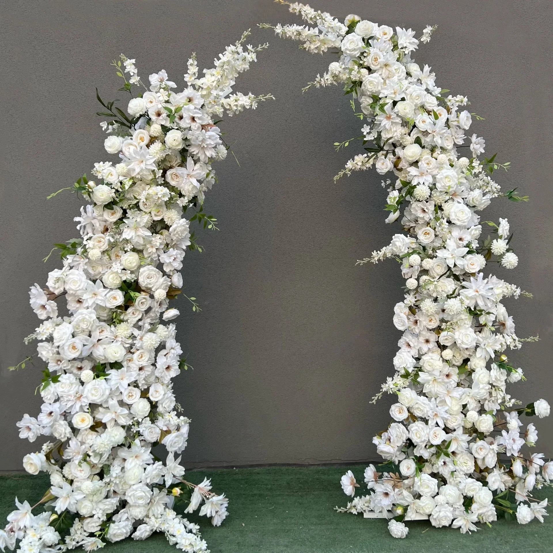 Trumpet Arch Artificial Flower - Wedding Arch Flower ulasan dan harga