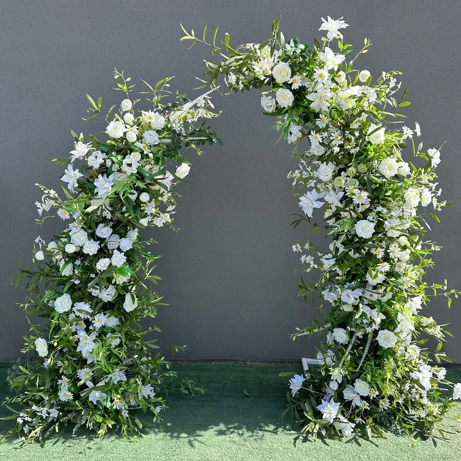 Trumpet Arch Artificial Flower - Wedding Arch Flower ulasan dan harga