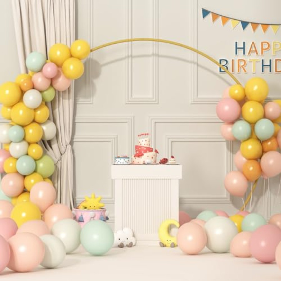 Metal Arch Backdrop Stand Ball - Wedding Balloon Arch ulasan dan harga