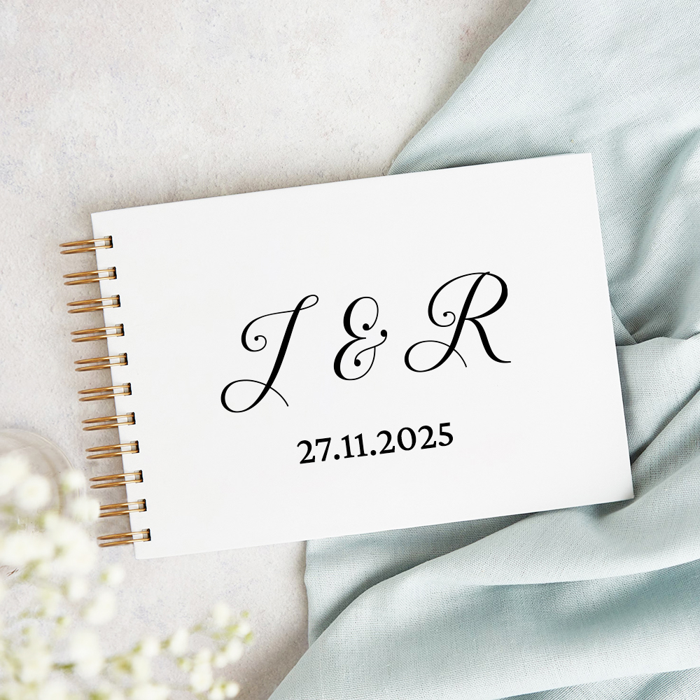 Custom Wedding Guestbook Simpl - Personalized Guest Book ulasan dan harga