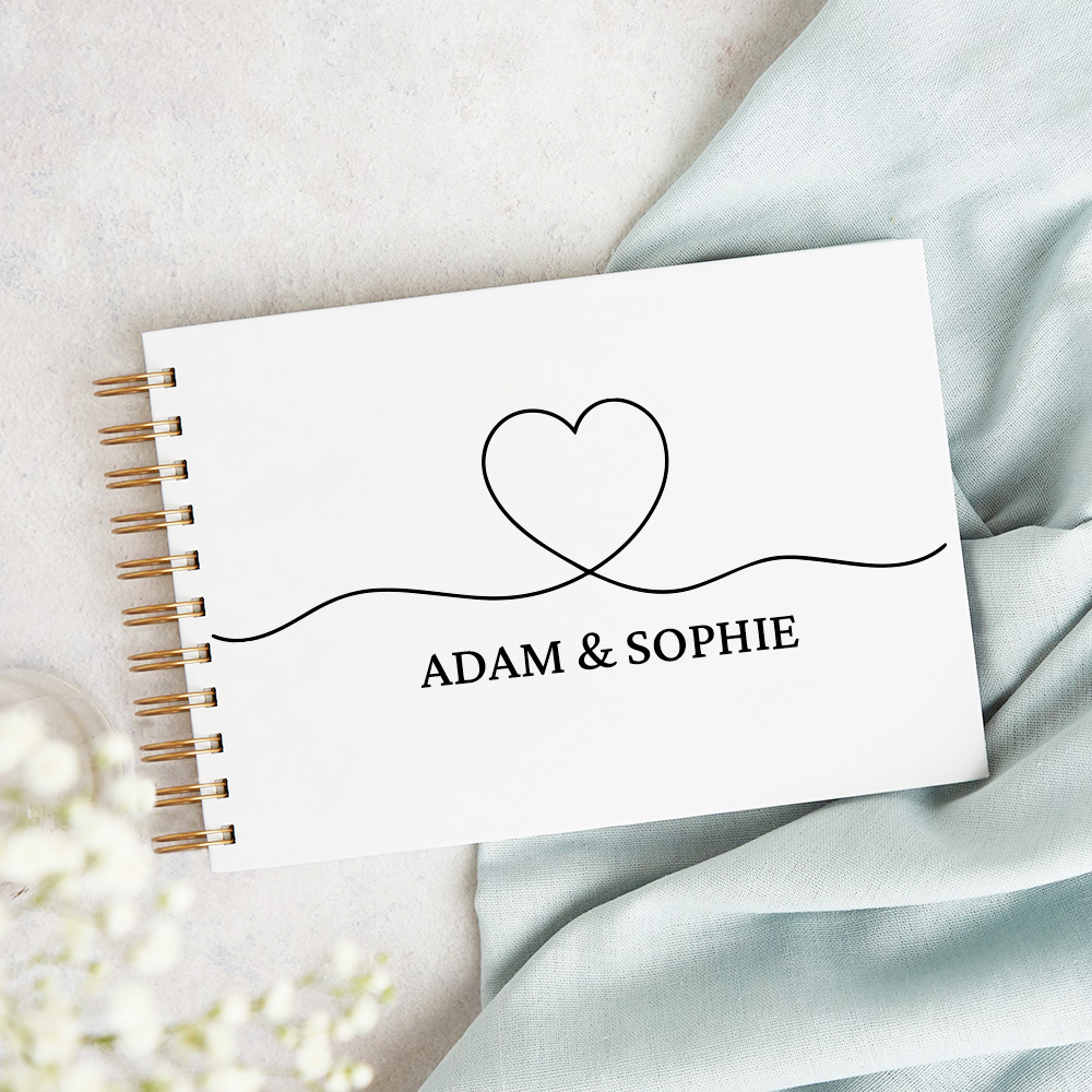 Custom Wedding Guestbook Simpl - Personalized Guest Book ulasan dan harga
