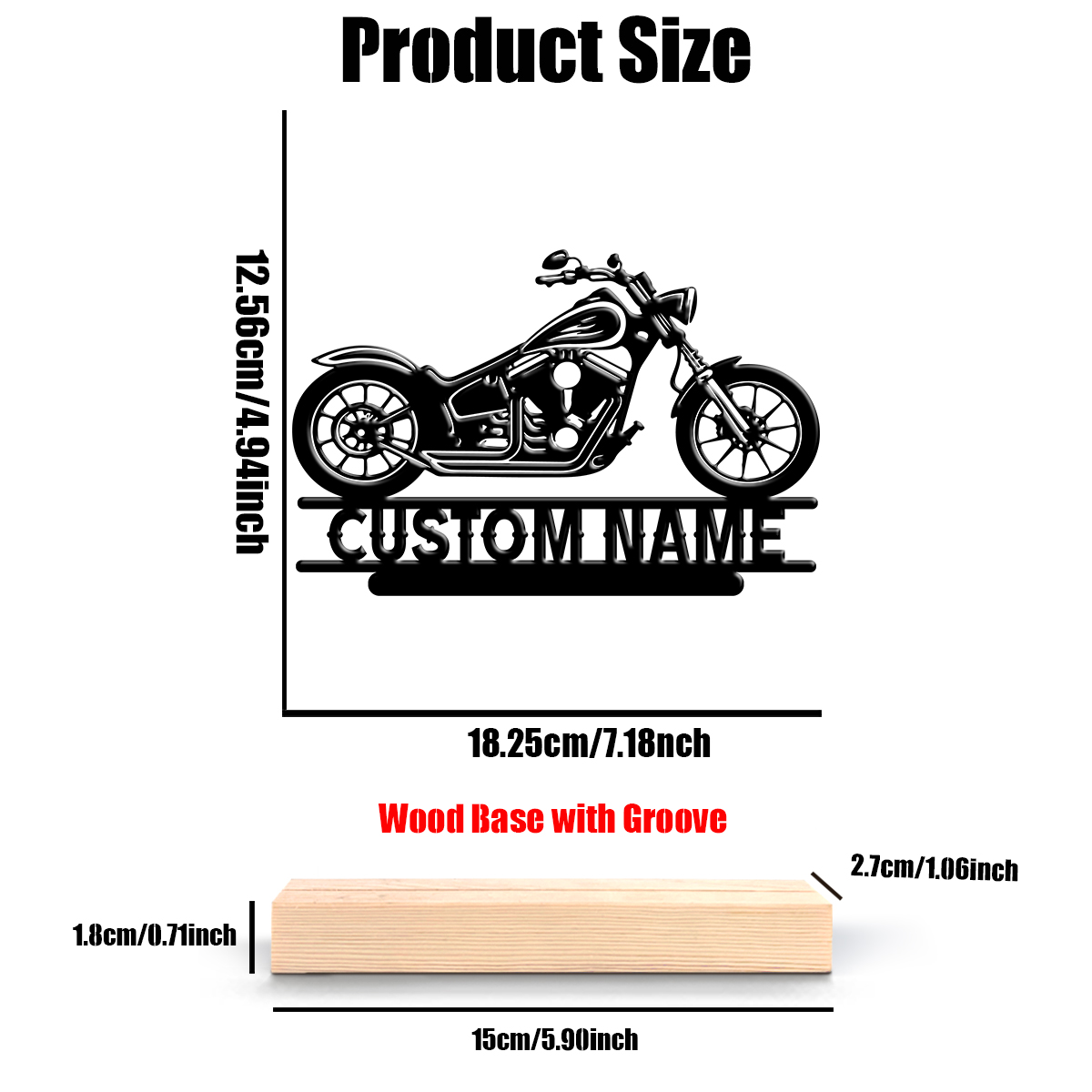1Pc Csutom Name Road Motorbike - Wedding Party Supply ulasan dan harga