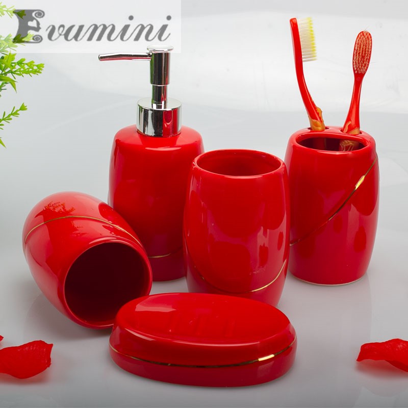 White Ceramic Bathroom Supplie - Wedding Bathroom Supply Kit ulasan dan harga