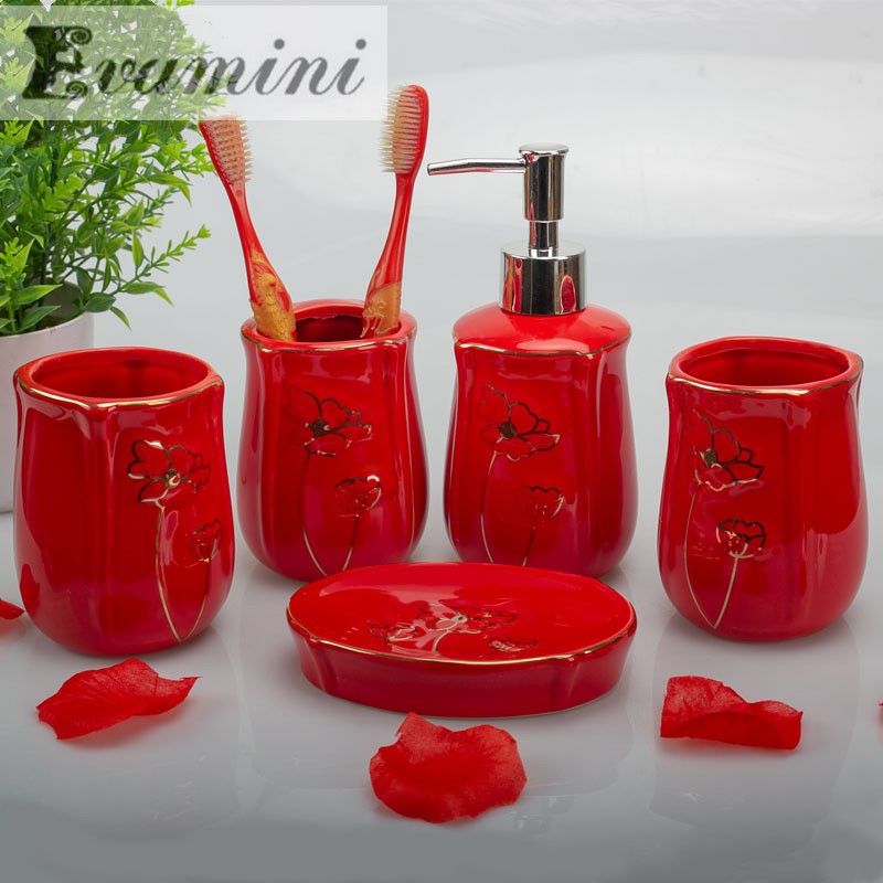 White Ceramic Bathroom Supplie - Wedding Bathroom Supply Kit ulasan dan harga