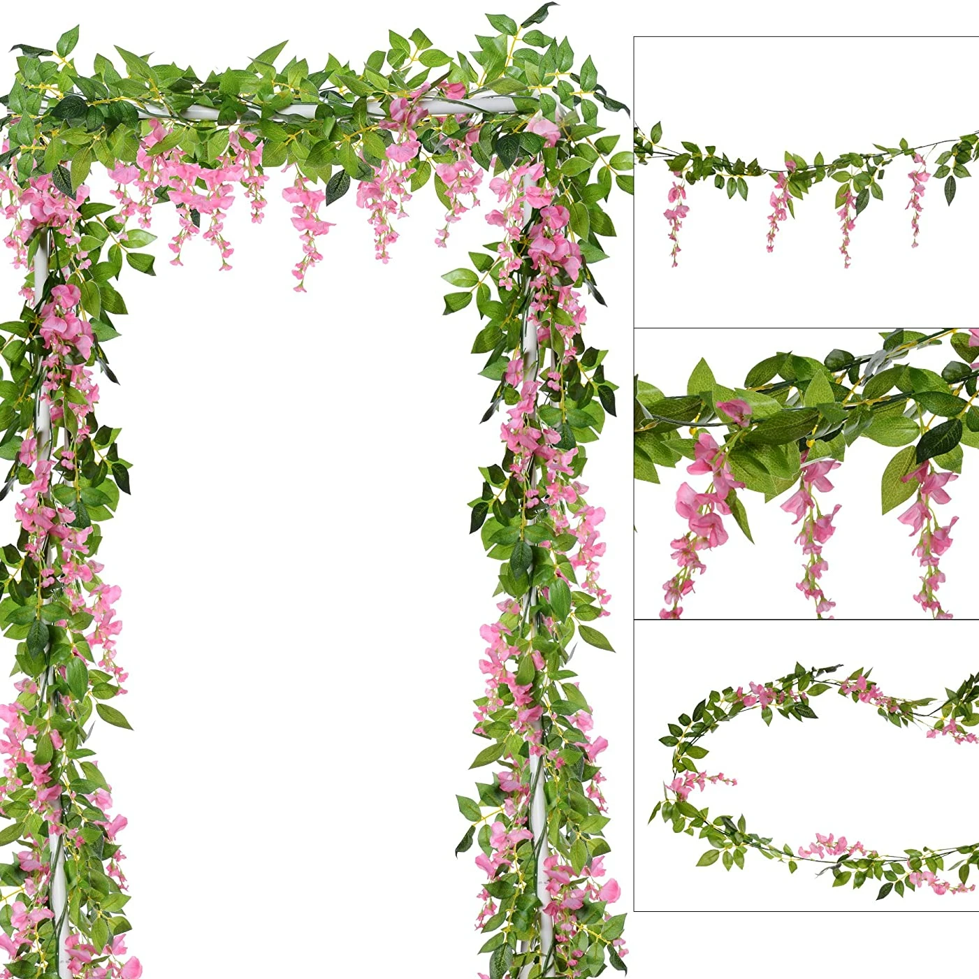 1.8M Artificial Flowers Silk A - Wedding Arch Flower ulasan dan harga
