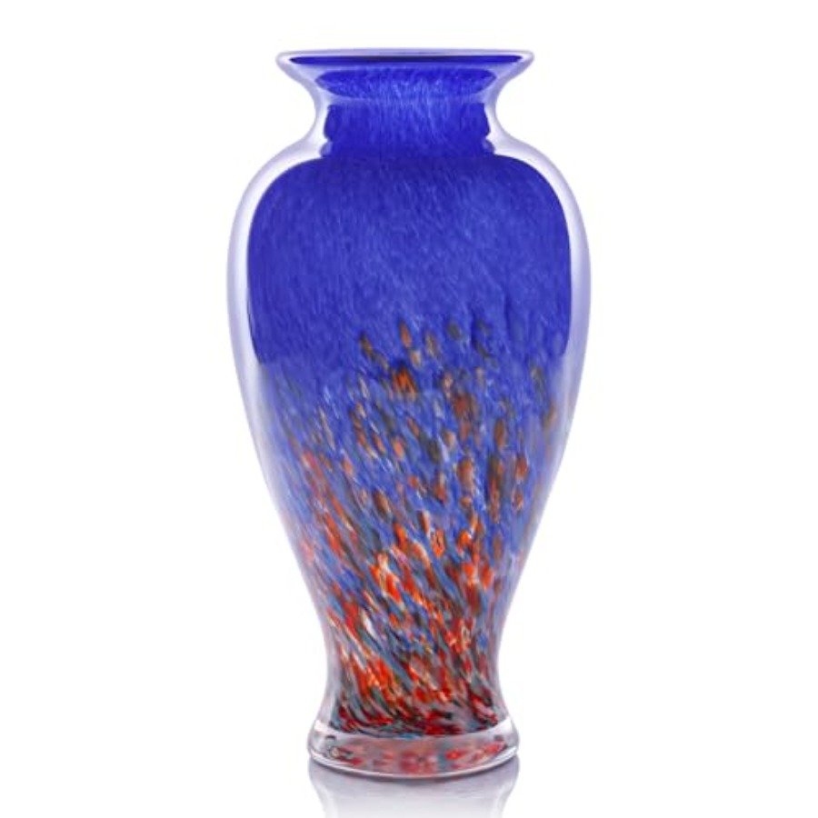 H Blown Glass Vase 11.8
