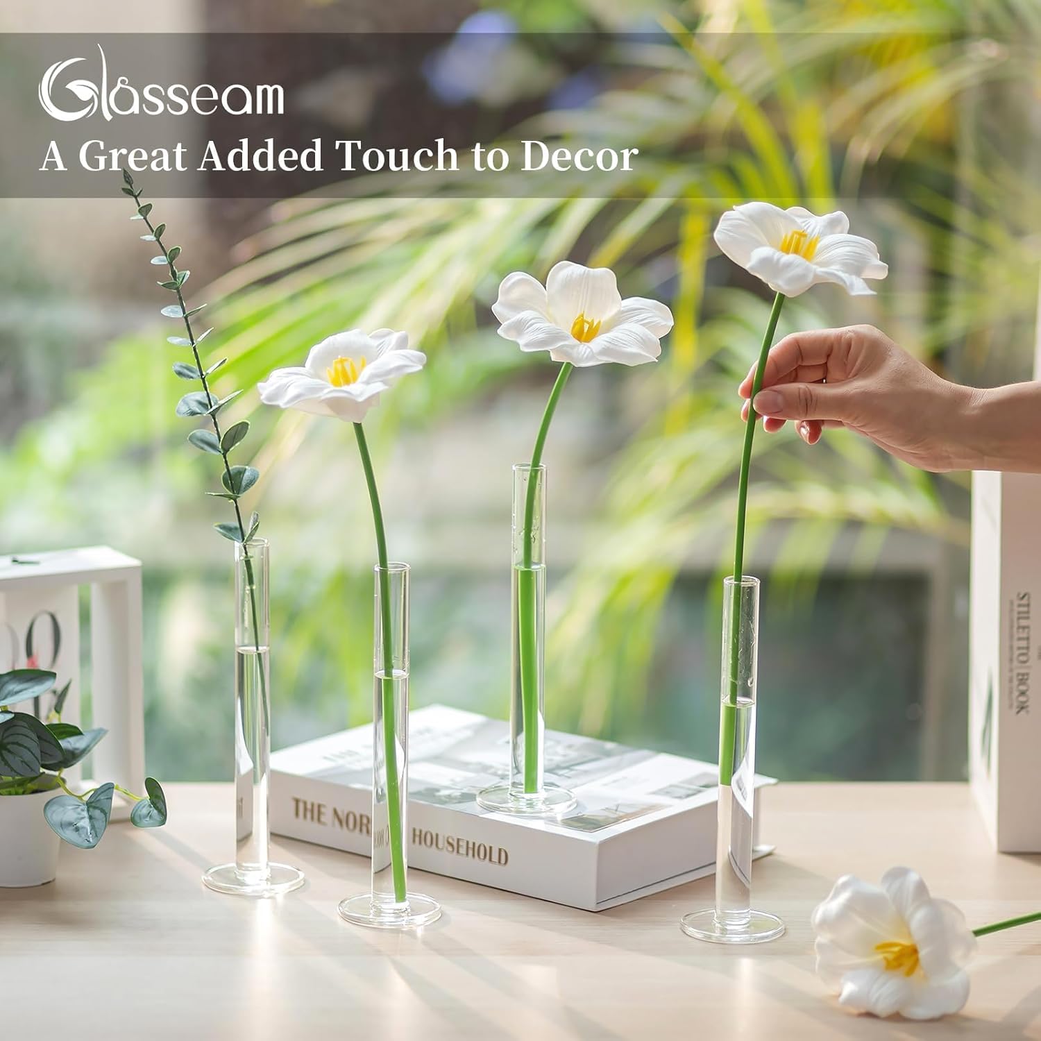 Glass Bud Vase for Centerpiece - Centerpiece Vase Tall ulasan dan harga